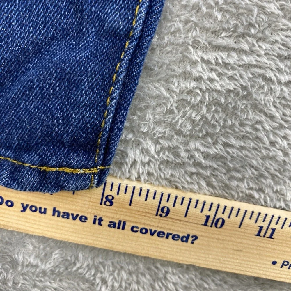 Real Ranch Jeans Men 35x32 Blue Denim  100% Cotton Straight Med Wash Workwear